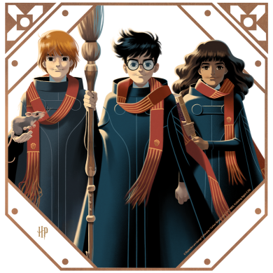 Ron, Harry und Hermine