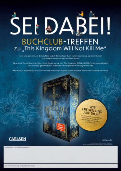 Poster zur Bewerbung des Buchclubs "This Kingdom will not 
