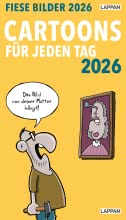 Cover von „Fiese Bilder Cartoons für jeden Tag 2026: Tagesabreißkalender“