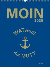 Cover von „MOIN Wandkalender 2026 - Watt mutt, dat mutt“