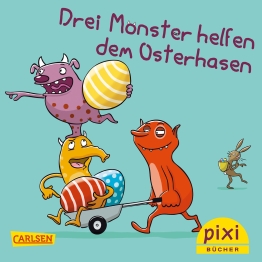 Cover von „Drei Monster helfen dem Osterhasen “