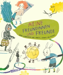 Cover von „Meine Freundinnen und Freunde – zum Eintragen mit Pinsel, Stempel, Kleber“