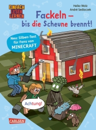 Cover von „Minecraft Silben-Geschichten: Fackeln – bis die Scheune brennt! “