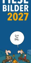 Cover von „Fiese Bilder Streifenkalender 2027: Monatskalender für die Wand“