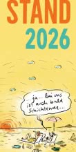 Ruhestand Streifenkalender 2026: Monatskalender für die Wand