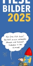 Fiese Bilder Streifenkalender 2025: Monatskalender für die Wand