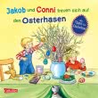 Jakob und Conni freuen sich auf den Osterhasen